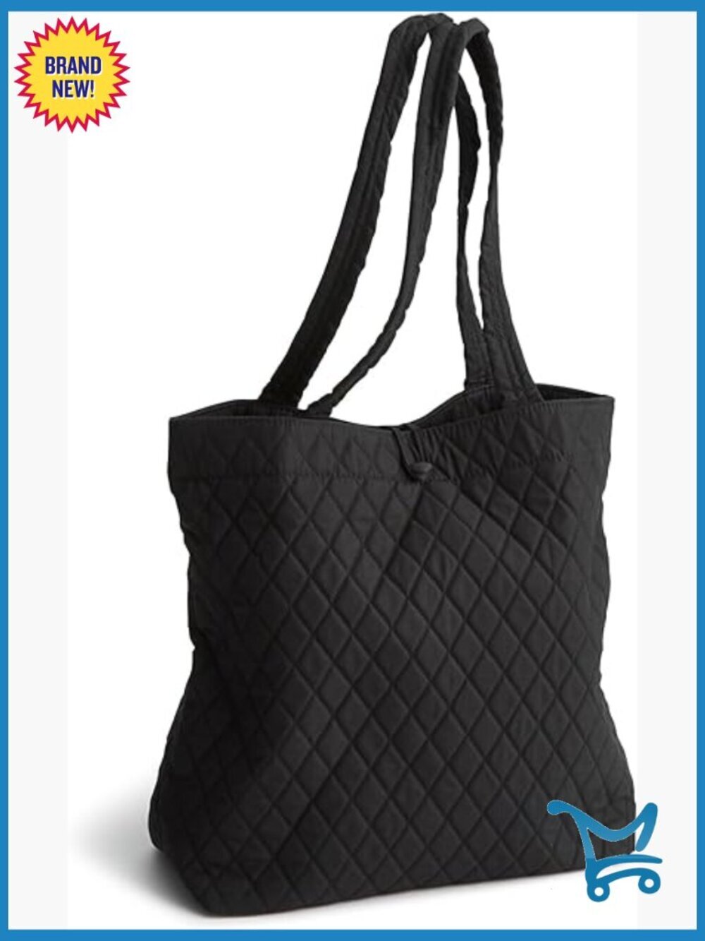 Premium Cotton Small Tote Bag, 12x12x5 Inches, Hobo Style with Pockets